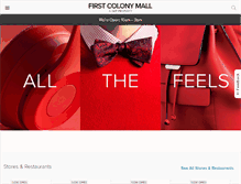 Tablet Screenshot of firstcolonymall.com